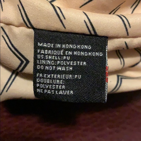 NWT OBO Leather Backpack - Maroon - Picture 16 of 16